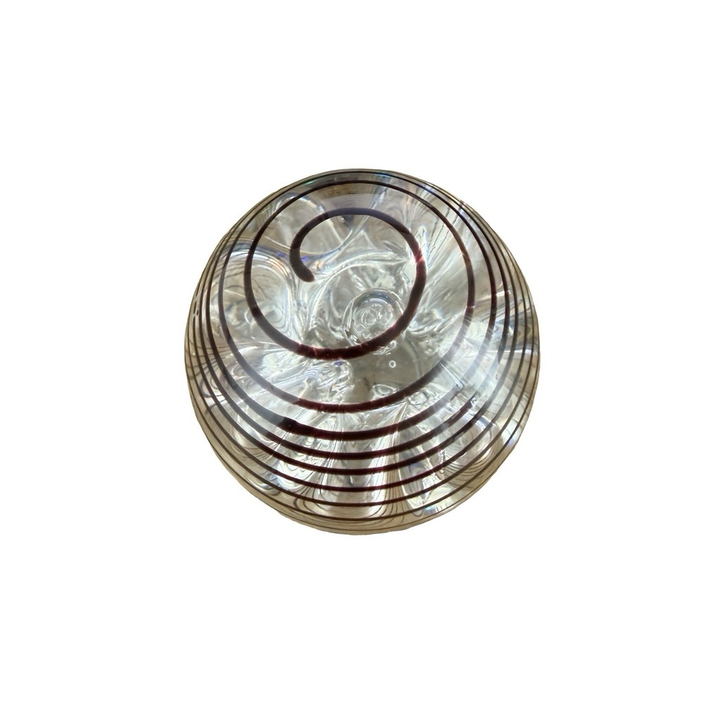 Rollin Karg? Controlled Bubble brown swirls paperweight